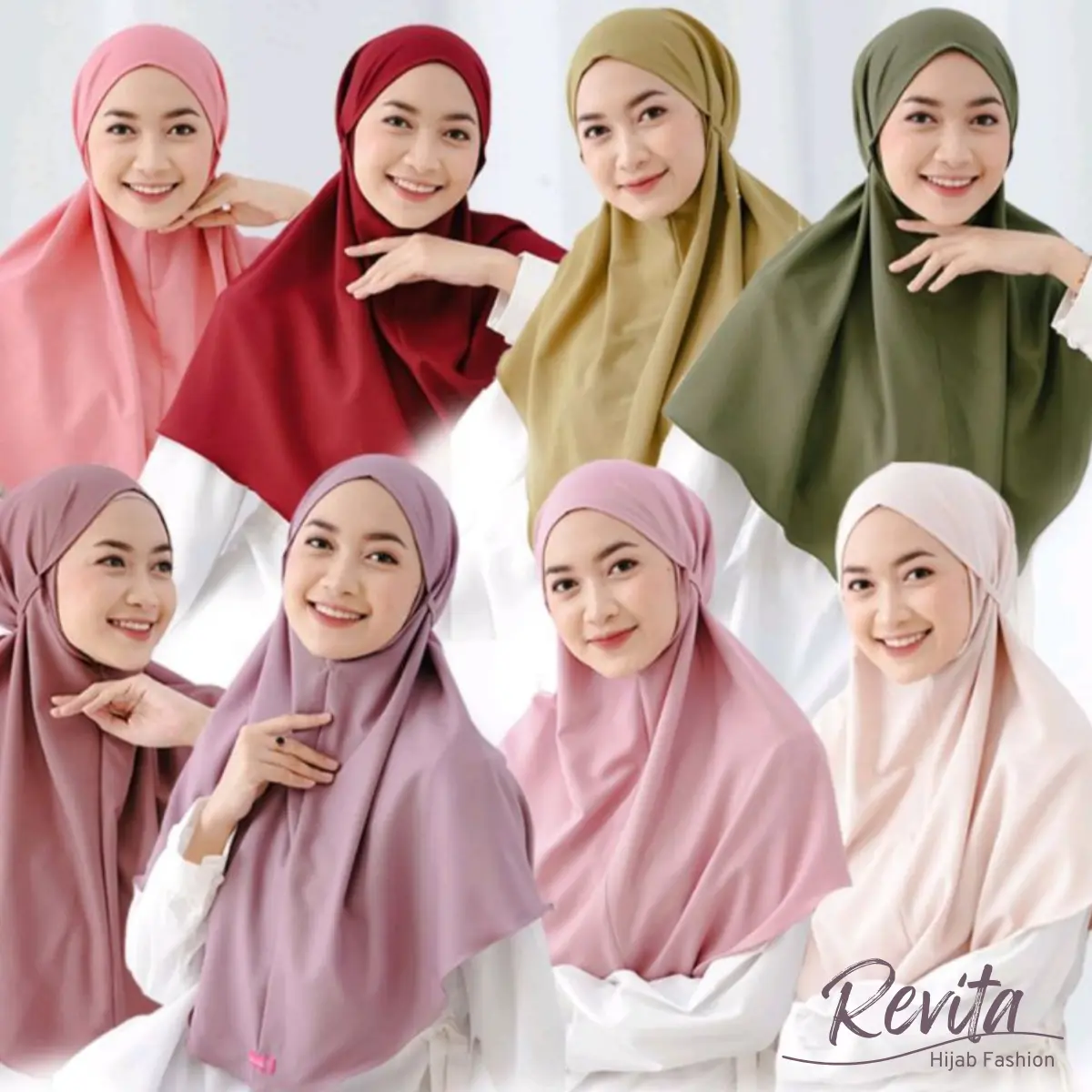 Vanessa hijab - Kerudung Instan Bergo Maryam || Hijab Bergo Bahan Diamond Non Pet Muslim Khimar