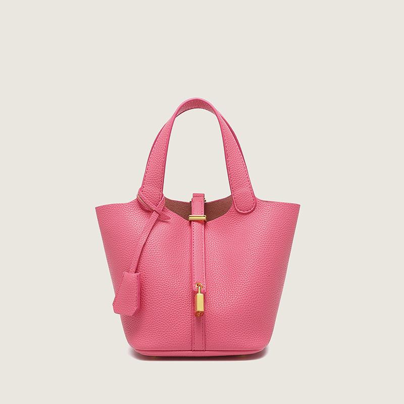 Lychee Patterned Bucket Bag Women'S Handbag Picotin Bag 6