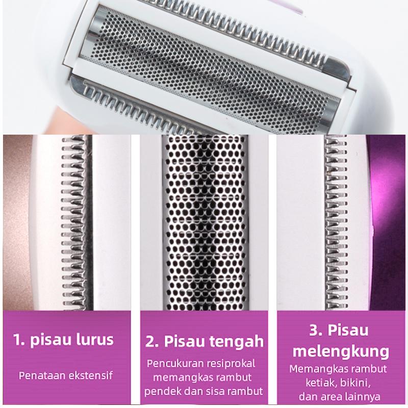 Product Introduction of COD SHINON Epilator Rambut Wanita Lady Shaver Epilator alat cukur bulu sensitif wanita lady  shaver Ketiak Wajah Perontok 14