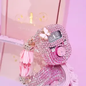 Nisa Aydrus - Tasbih Digital Nara Tassel Pink Fuchia Swarovs LED ALARM For Daily