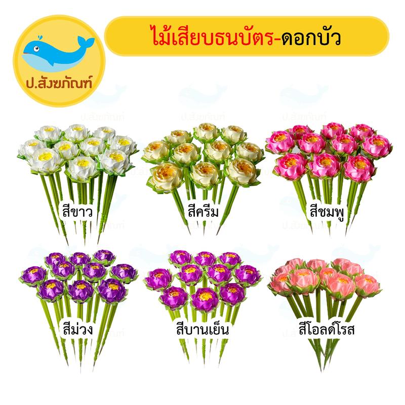 Product Introduction of ไม้เสียบธนบัตร ดอกบัว 10ก้าน (ไม้เสียบเงิน ไม้ผ้าป่า ไม้กฐิน)(ป.สังฆภัณฑ์) 5