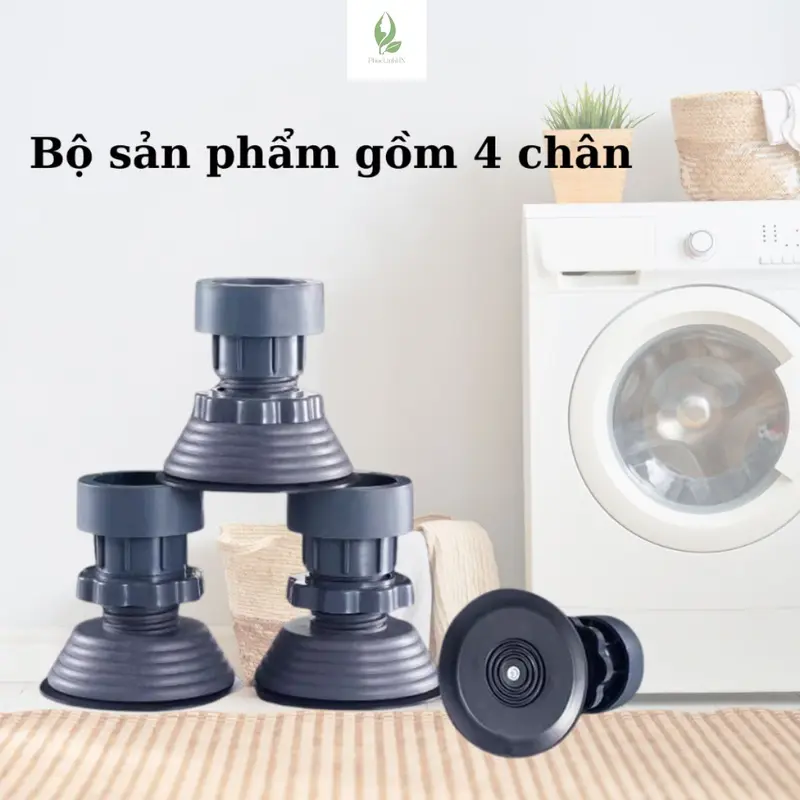 Bộ 4 chân chống rung tăng giảm chiều, đế cao su chống rung, chống trượt tối ưu 2
