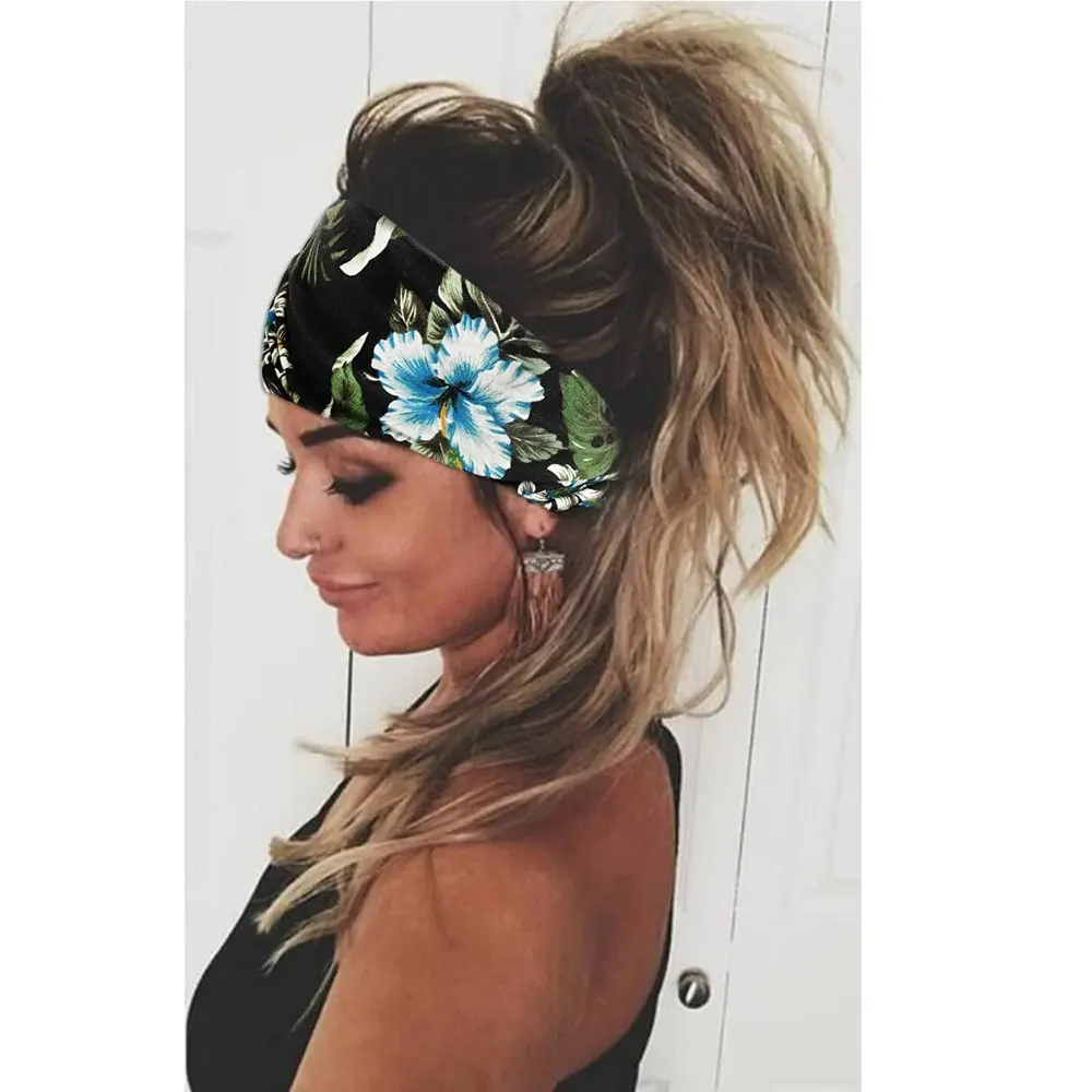 Băng Đô Bohemian, Khăn Xếp Co Giãn, Phong Cách Cổ Điển, Với Nút Thắt, Được Làm Bằng Bông Co Giãn, Thích Hợp Cho Phụ Nữ, Khăn Trùm Đầu, Cực Lớn, Lý Tưởng Cho Các Hoạt Động Boho, Thích Hợp Cho Khiêu Vũ Và Người Đi Xe Đạp.
