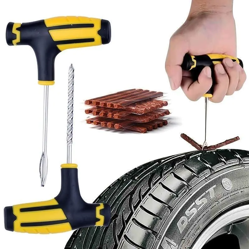 Car Tire Repair Tool Set, 1 Set Car Tire Repair Kit, Tire Repair & Fitting Tools, Professional Car Tire Repair Kit, Car Accessories