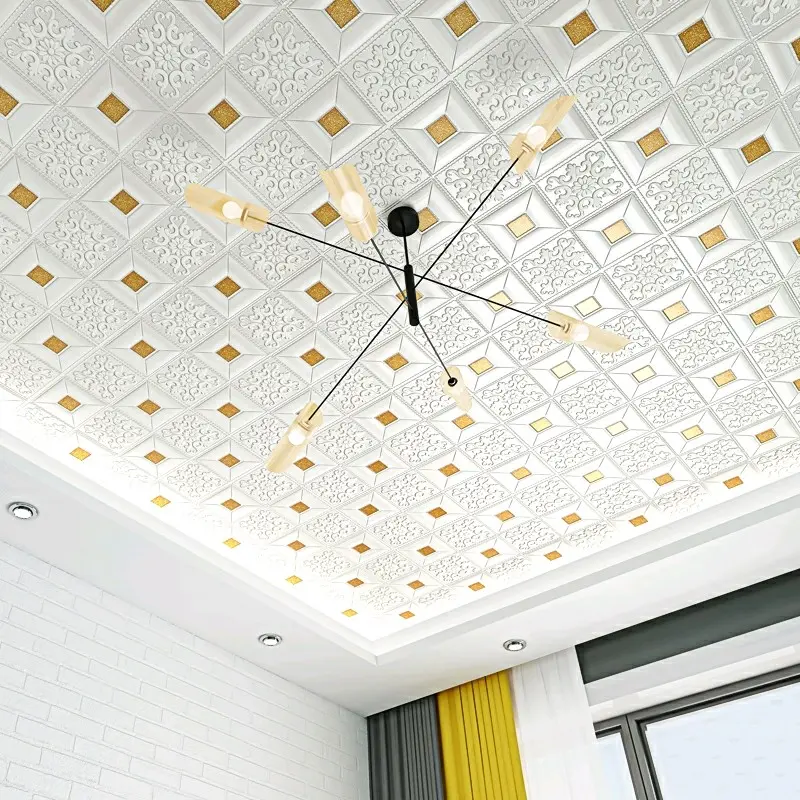 Wallpaper plafon dan dinding sudah ada lemnya foam xpe ukuran 70x35cm