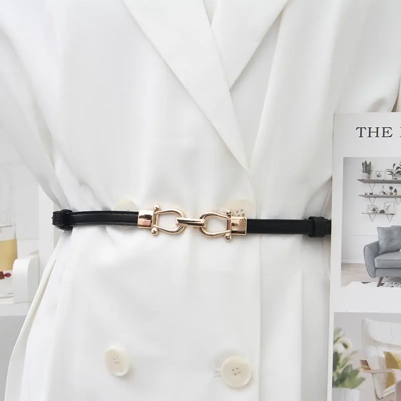 Thắt Lưng Mỏng, Đồ Trang Trí Nữ, Thích Hợp Với Váy, Váy Sơ Mi Lắp Ráp Phương Tây, Dễ Phối Đồ, Có Thể Điều Chỉnh, Co Giãn, Một Cặp Khóa, Thắt Lưng Nhỏ Cho Nữ Voi Voan