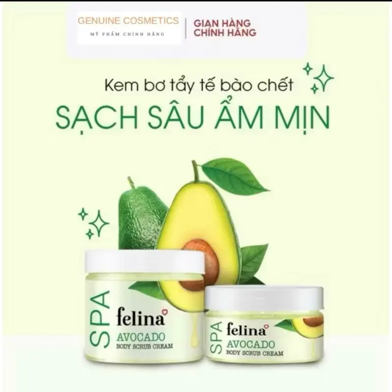 Kem Tẩy Tế Bào Chết Kem Bơ Nghiền Nguyên Trái Sạch Sâu - Ẩm mịn 200G