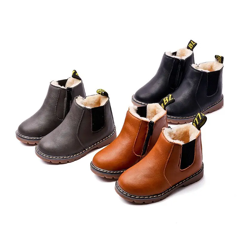 Waterproof Winter Martin Boots for Kids Ankle Boots Anti Air Anak Kaki 7