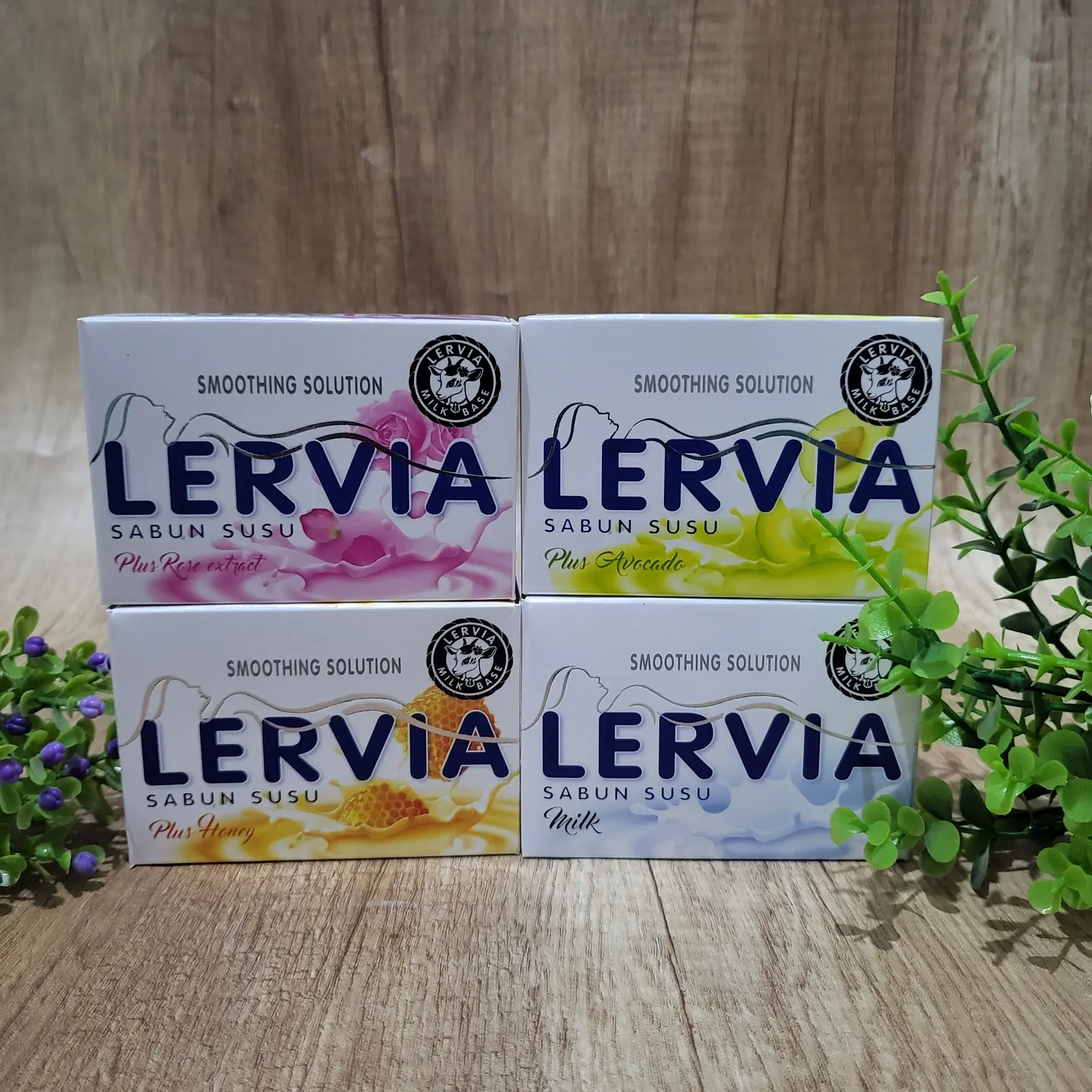 Lervia Sabun Mandi Batang - Sabun Susu - Jual Eceran