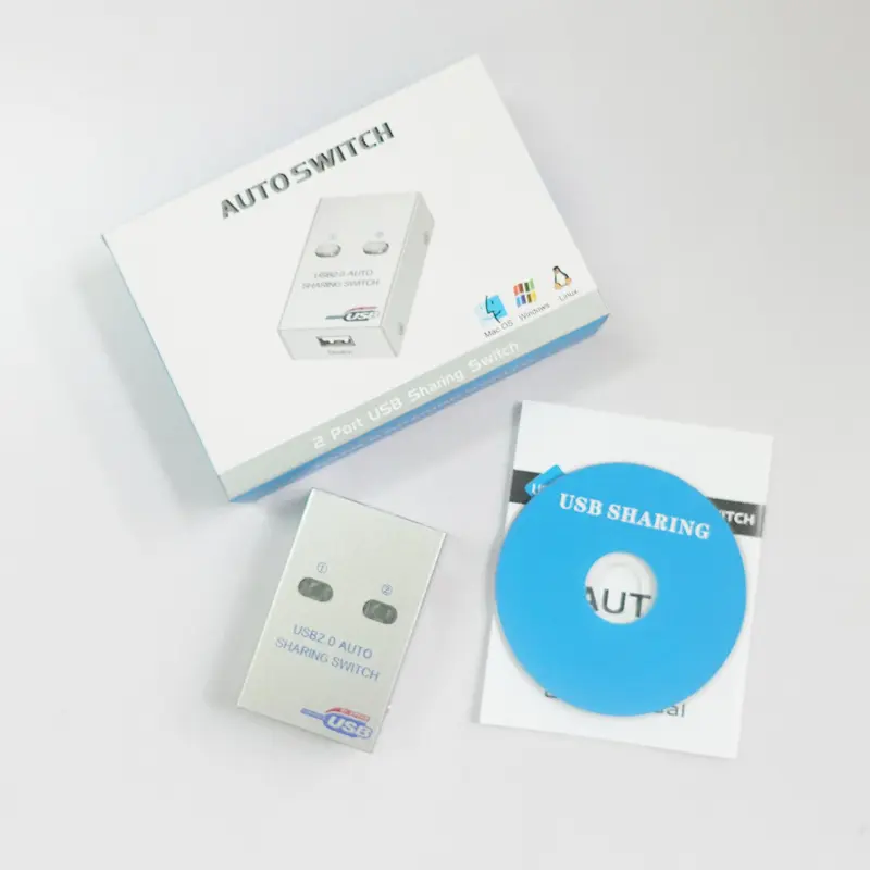 Bộ chia máy in tự động 1 ra 2 vỏ kim loại, chất lượng tốt 0