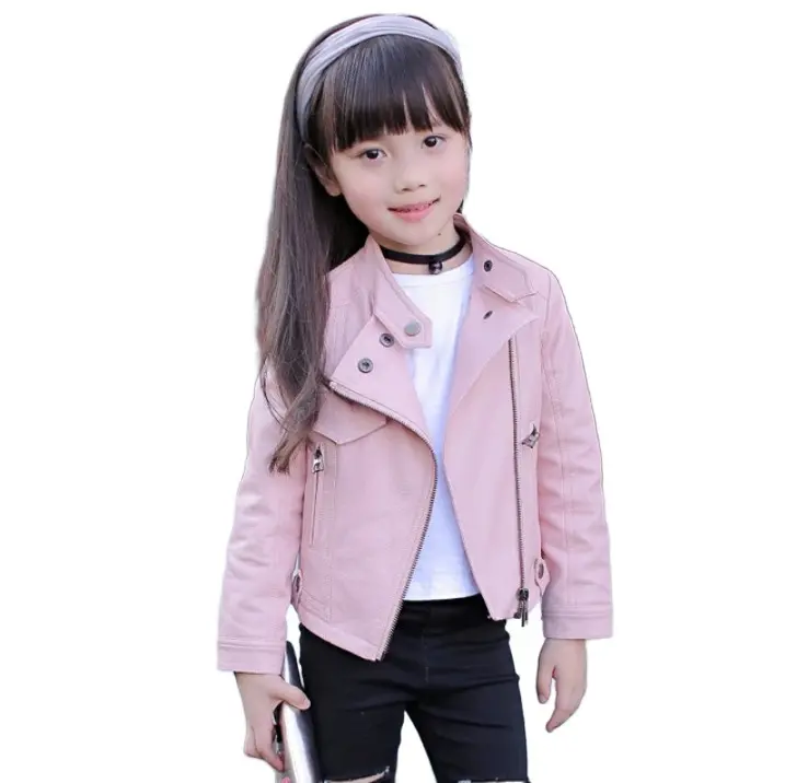 Jaket kulit anak perempuan Kulit Sintetis Premium Fashion 3