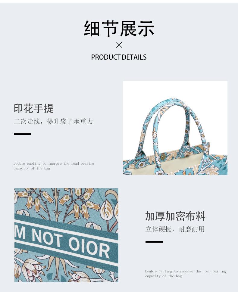 Product Introduction of Women's Bag Women's Bag Thick Retro Canvas Bag Custom in Stock Three-Dimensional Canvas Reticule Environmental Protection Shopping Bag Canvas Tote Bag 14