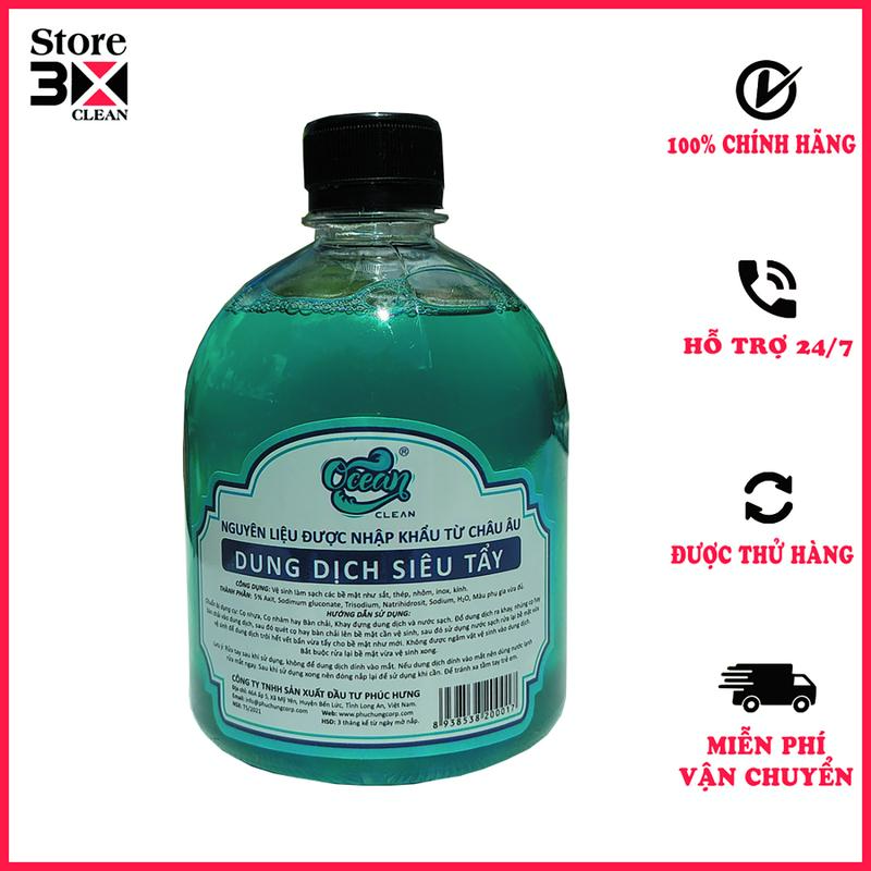 Nước tẩy rửa xe không chạm OCEAN 500ml , tẩy ố vàng lốc máy