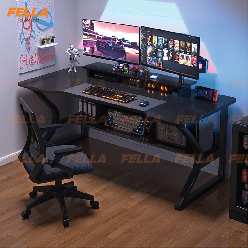 Bàn gaming, bàn làm việc Nội Thất 5C-Model 1 Magnus chân K uốn cong kèm phụ kiện, chân sắt 20x40mm có 2 lỗ đi dây điện tiện lợi [Nội Thất 5C]