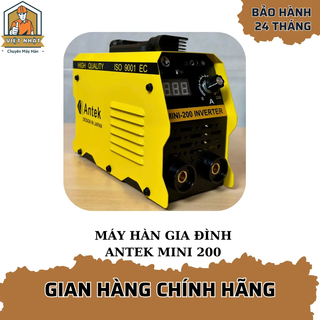Máy hàn que gia đình Antek mini 200.Chính hãng Nhật Bản