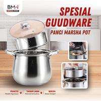 Gambar Spesial Guudware - 22 CM Panci Aladin Stainless Panci Kukus Tebal Premium Panci High Pot Steamer Tutup Kaca 22 CM - 22 CM dari BMW Kitchenware Kab. Tangerang 1 Tokopedia