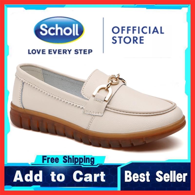 scholl women shoes Women's scholl casual leather shoes scholl ladies shoes Boat Shoes Loafers Shoes 0