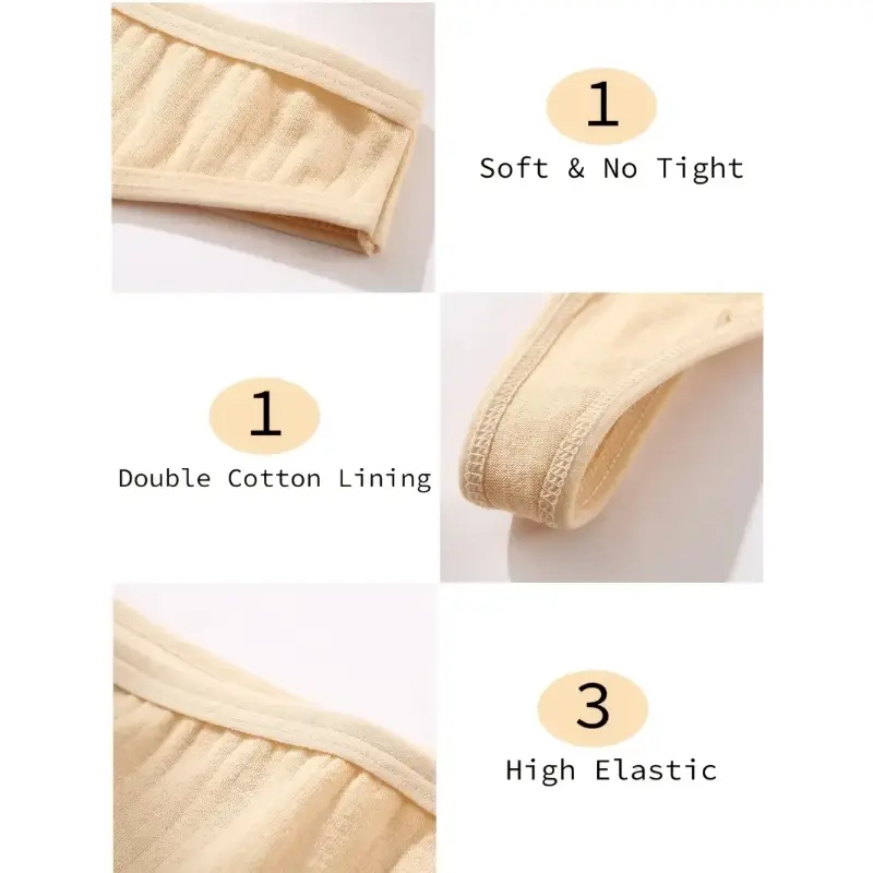 6Pcs/Set Women Cotton Thongs Panties Female Ribbed Low Rise G-String Ladies Sexy Bikini 7 Solid Color Girl Soft S-XL Intimates 4