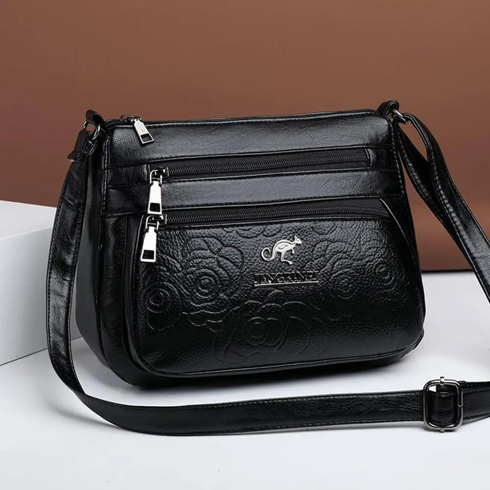 Túi Đeo Chéo Vai Chống Nước, Thời Trang Hàn Quốc, Nhiều Túi Zip, Dành Cho Nữ