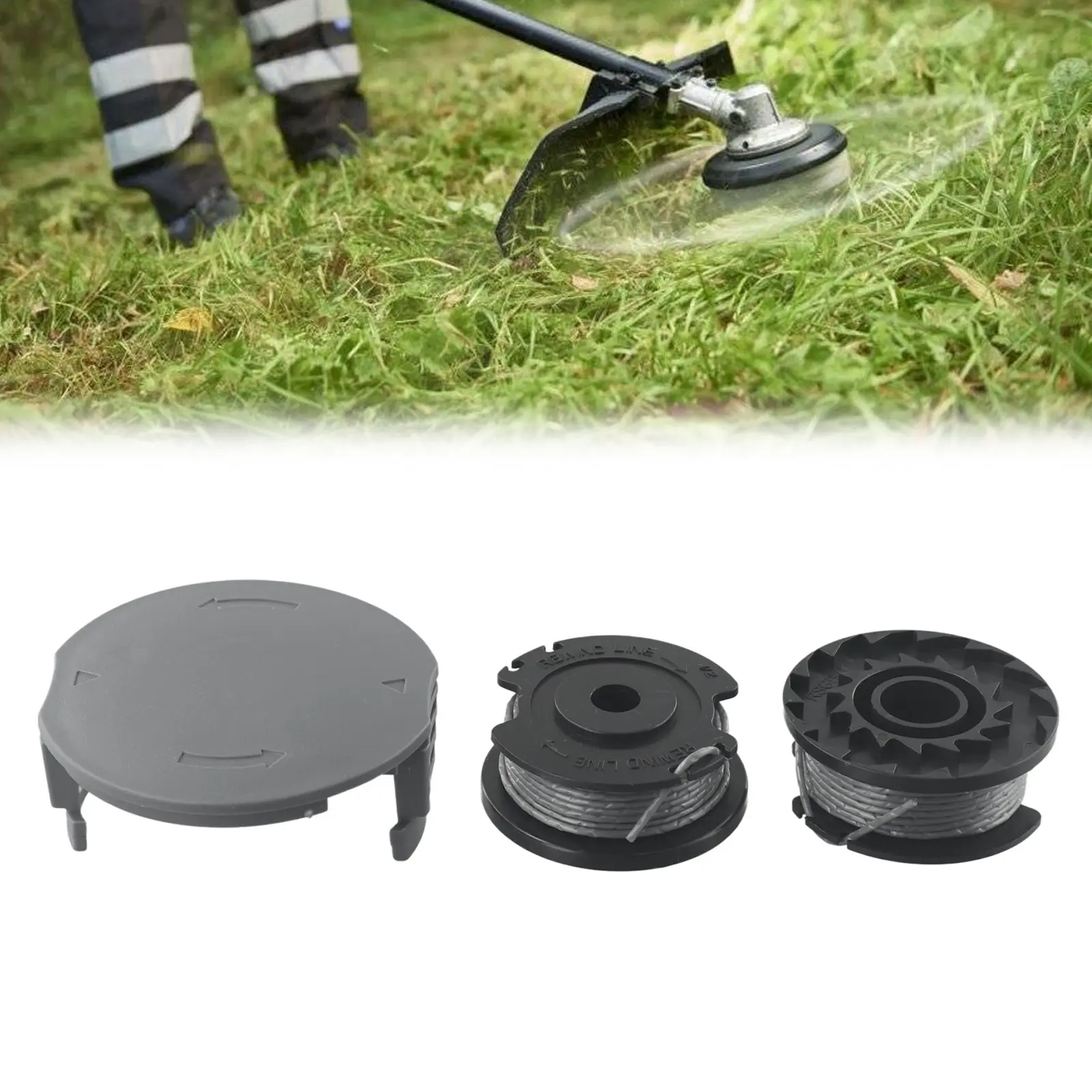 For Bosch Grass Trimmer Line F016800569,F016800385 + Spool Cover Set F016F05320