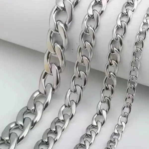 Vòng Cổ Cuba Nam, NK, Làm Bằng Thép Titan, Vòng Cổ Đánh Bóng, Dây Chuyền Xương Đòn, Đơn Giản, Phong Cách Hip Hop, Phụ Kiện Video, Hàng Mới Về