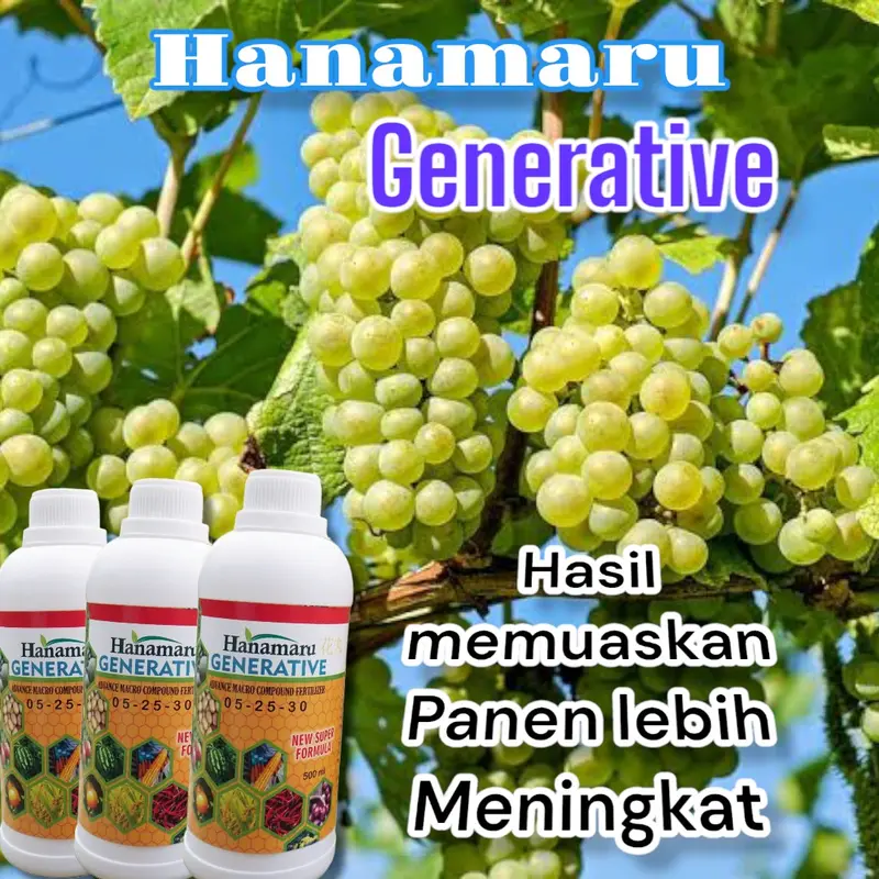Pupuk hanamaru 500 mL cocok untuk semua tanaman anda,Daun,buah 1