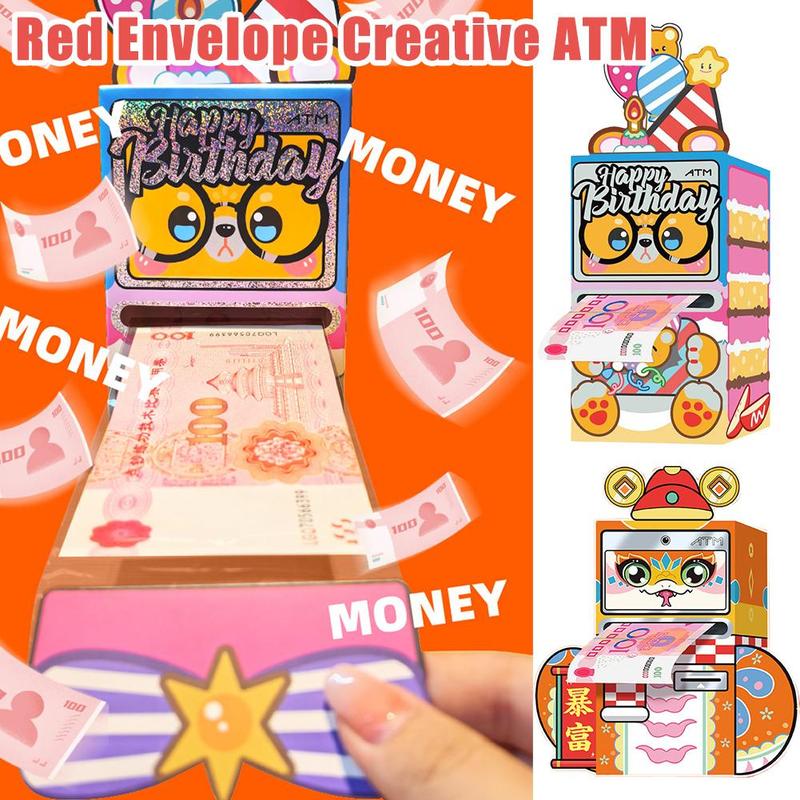 2025 Creative Cartoon ATM Pull Out Red Packet Cute Red Envelope ...