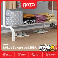 Gambar EXCLUSIVE Goto Living x Bella Shofie Spiko Stand Hanger Double Rak Besi Gantungan Baju Pakaian #CR - Double Black dari Goto Living Kota Tangerang 3 Tokopedia