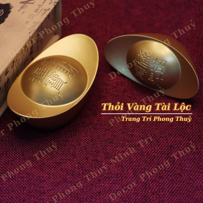 Thỏi Vàng Tài Lộc Hình Chiếc Thuyền Chất Liệu Bằng Hợp Kim Nguyên Khối Thích Hợp Trang Trí Trưng Bày Phong Thuỷ Ban Thờ Thần Tài,Quầy Thu Ngân Và Quà Tặng Tân Gia