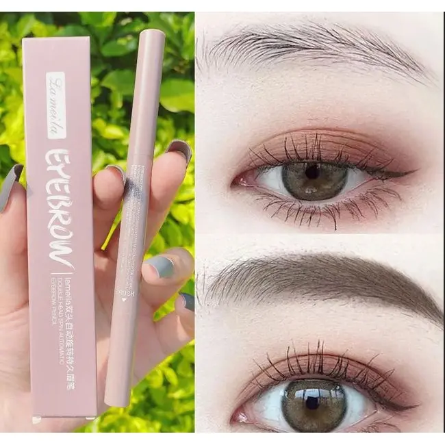 Double Head Spin Automatic Eyebrow Pensil Alis PUTAR 2 SISI ATAS BAWAH EYE BROW 752 1