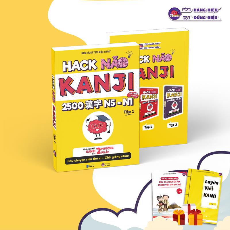 Hack Não Kanji Tập 1 - Hướng Dẫn Ghi Nhớ Nhanh Kanji Theo Câu Chuyện Thú Vị Và…
