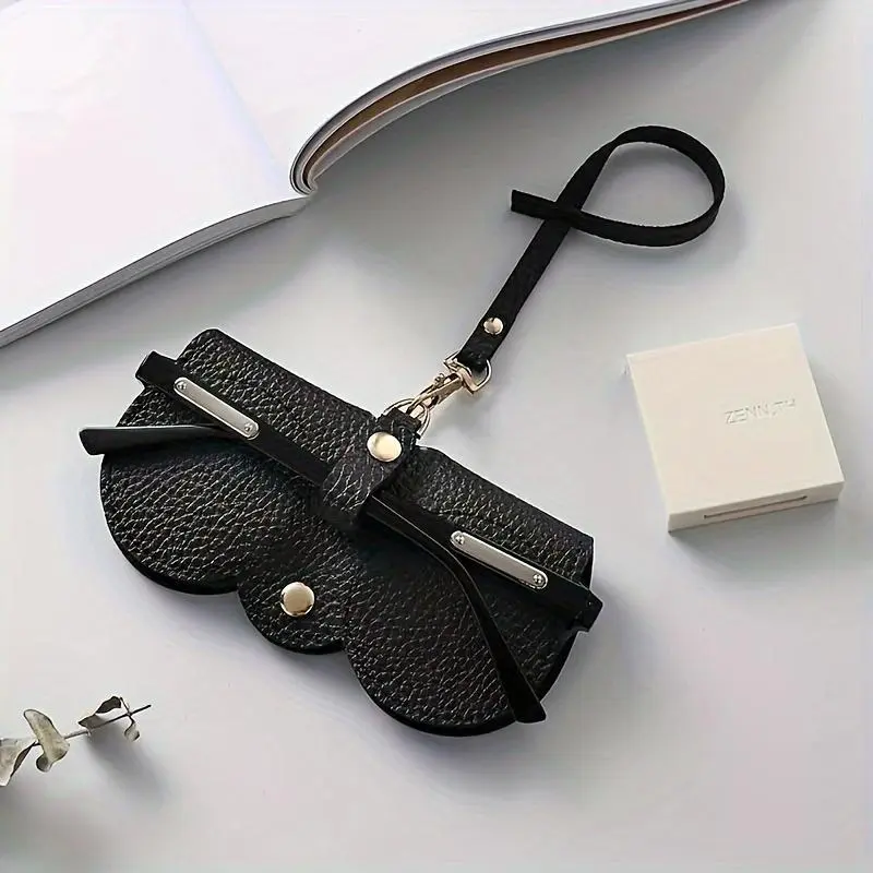 Fashionable Embossed Sunglasses Case, Portable Lightweight Sunglasses Storage Bag, Sunglasses Holder for Travel & Fashion, Women's Accessories