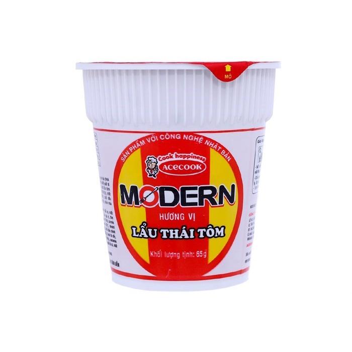 Mì Modern lẩu Thái tôm ly 65g, Mì ly Acecook