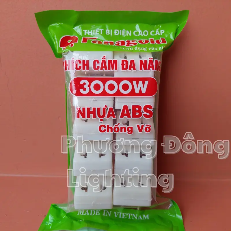 Phích cắm chia 3 ổ cắm - 3000W đầu nối 3 cửa P11 chịu tải 3000W 7