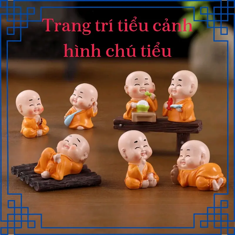 tượng chú tiễu mini trang trí tiểu cảnh Decor Decor Phòng Trang Trí Nhà 0