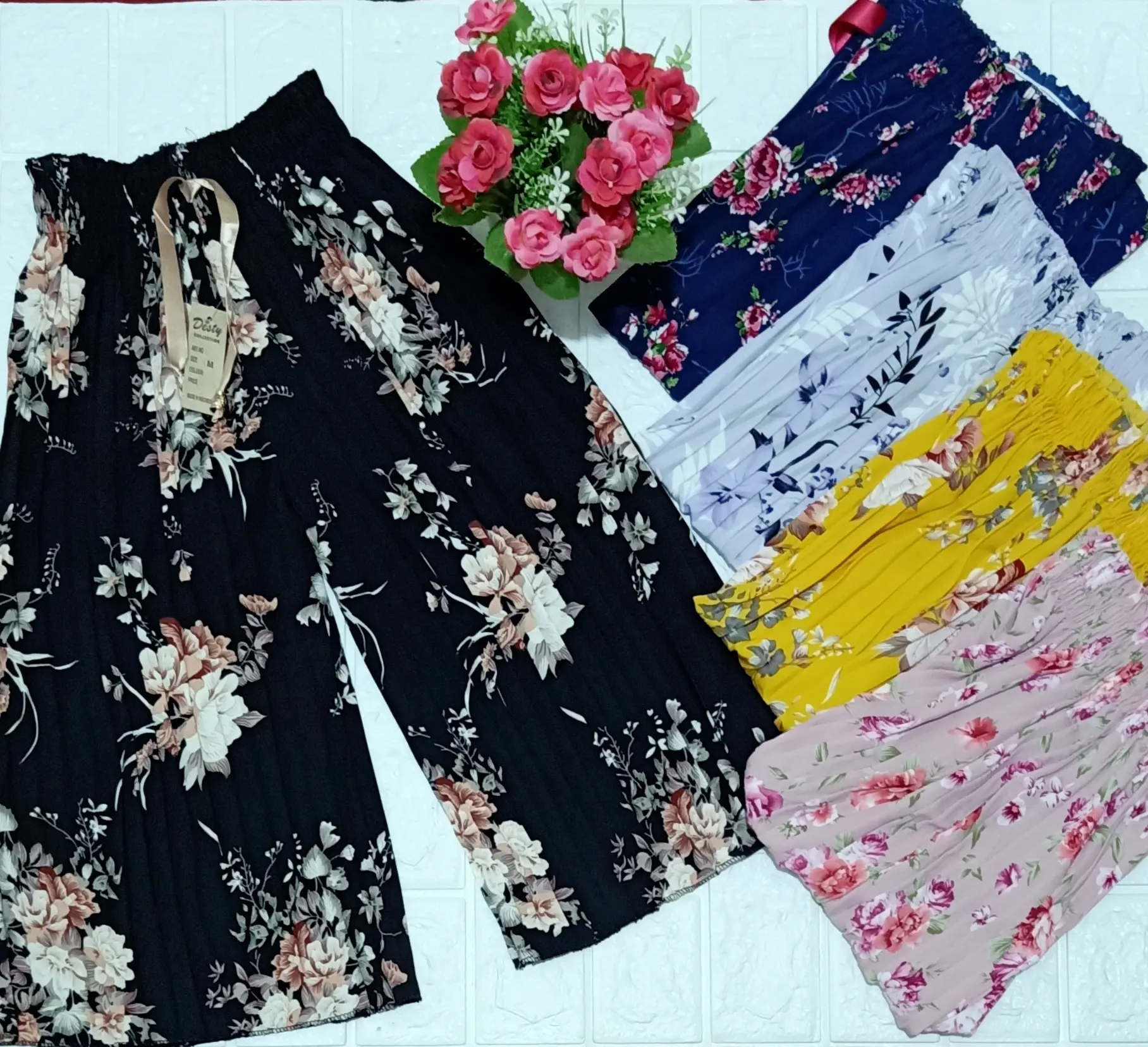 KULOT PLISKET PREMIUM ANAK PEREMPUAN varian warna dan motif / CELANA KULOT PLISKET TERBARU