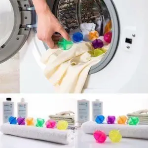 DLL006 Bola laundry ball karet rubber alat bantu pembersih baju mesin cuci/ magic laundry ball / bola karet BESAR