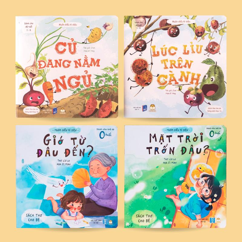 Sách - Combo 4 cuốn sách thơ Muôn Điều Kì Diệu phần 2-3 - Sách Đọc to Lionbooks