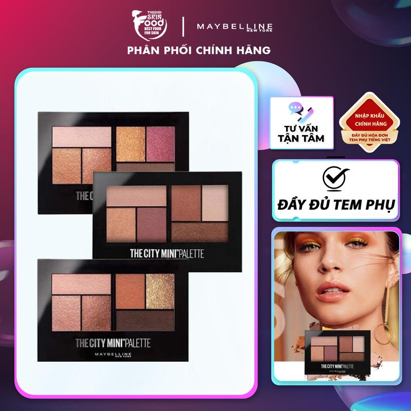 Bảng Phấn Mắt 6 Ô Maybelline The City Mini Palette 6.1g