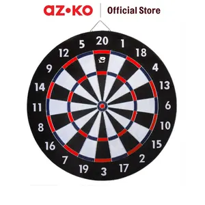 AZKO Berwyn Flocked Dartboard Game Papan Dart Game Panahan Dinding Permainan Indoor