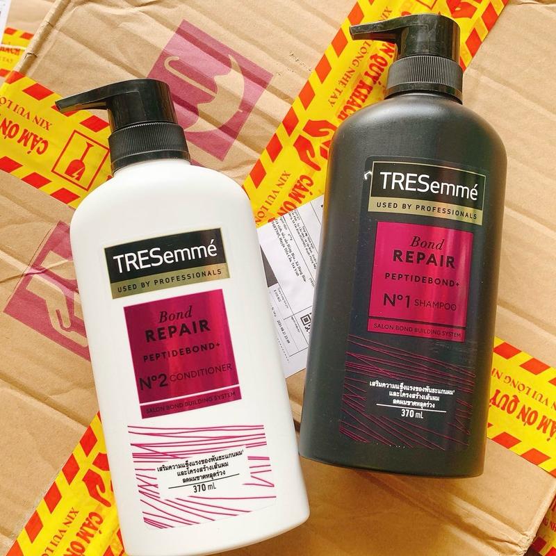 Combo Dầu gội đầu Tresemme ,Thái Lan ,Phục hồi Tóc hư tổn màu đen 370ml NGĂN RỤNG TÓC ,giãm Gàu