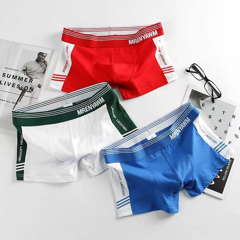 Quần Lót Boxer Nam, Phong Cách Thể Thao, Cạp Thường, Thích Hợp Cho Bé Trai Lớn Và Học Sinh, Cá Tính, Đơn Giản Và Thời Trang, Thiết Kế Bốn Góc, Hợp Xu hướng 4