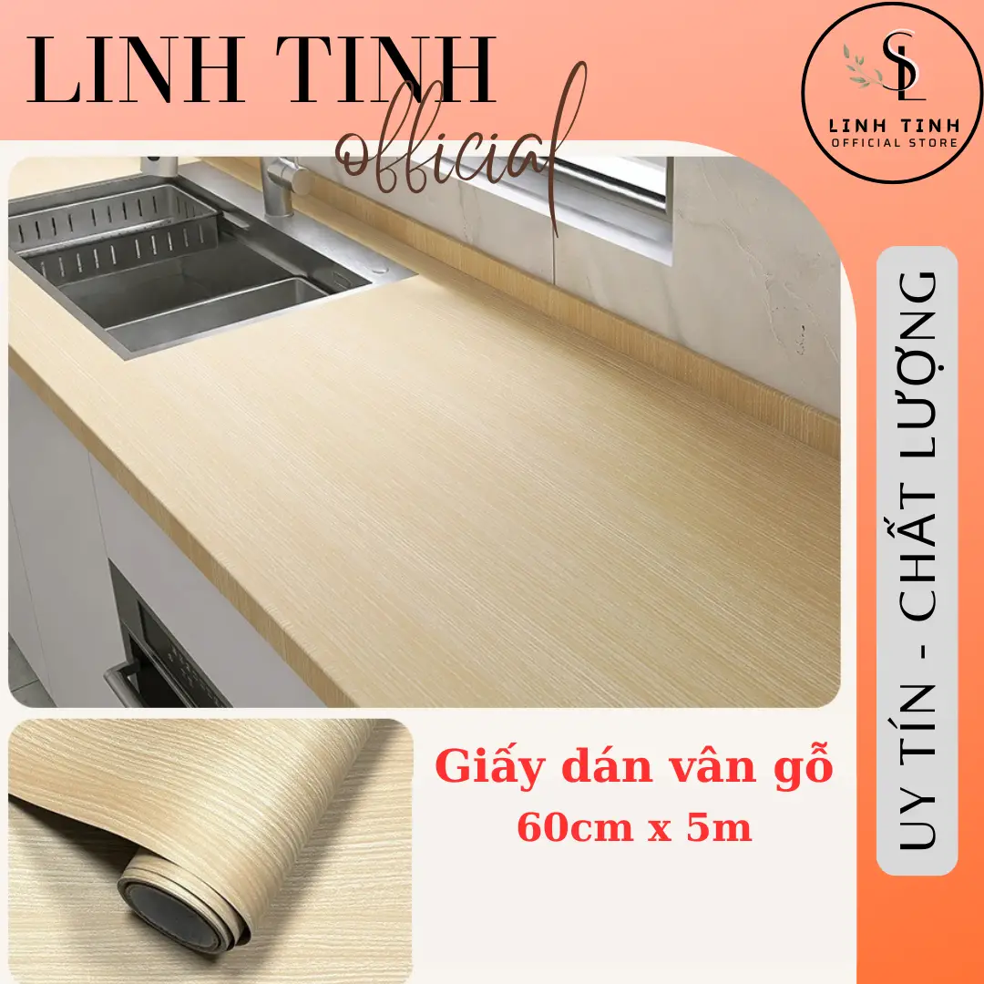 Giấy dán vân gỗ cao cấp, sẵn keo, chống nước - Decal vân gỗ, dán bếp, tủ, bàn cực đẹp, không phai màu - Giấy dán tường giả gỗ decor nhà gỗ  ốp