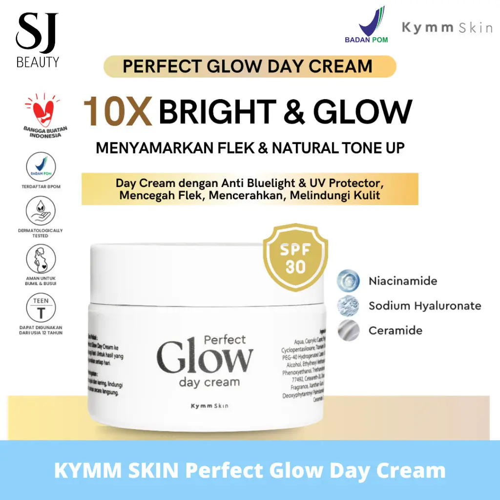 KYMM SKIN Perfect Glow Day Cream with UV Protector & Anti Bluelight