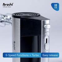 Gambar Arashi Hand Mixer AHM 1901/190Watt/2 pengocok/5 pilihan kecepatan/Turbo dari Arashi asia Kab. Tangerang 4 Tokopedia