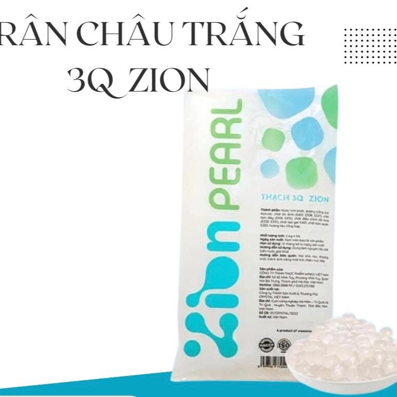 Trân Châu Trắng 3Q ZION giòn giòn bịch 2kg Topping