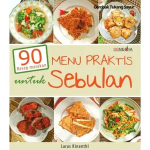 Buku 90 Resep Masakan Menu Praktis untuk Sebulan