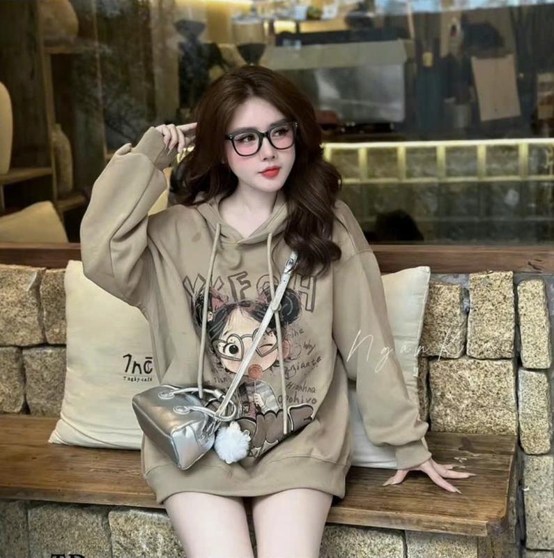 Có Big Size Áo Hoodie Nam Nữ From Rộng Unisex In 5D Chất Liệu Vải Nỉ Bông Cao Cấp Dày Dặn Mềm Mịn - Women Top