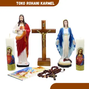 PAKET MISA ONLINE / SALIB DUDUK KATOLIK / PATUNG YESUS / LILIN DOA KATOLIK / SALIB PATUNG YESUS / PERLENGKAPAN DOA KATOLIK