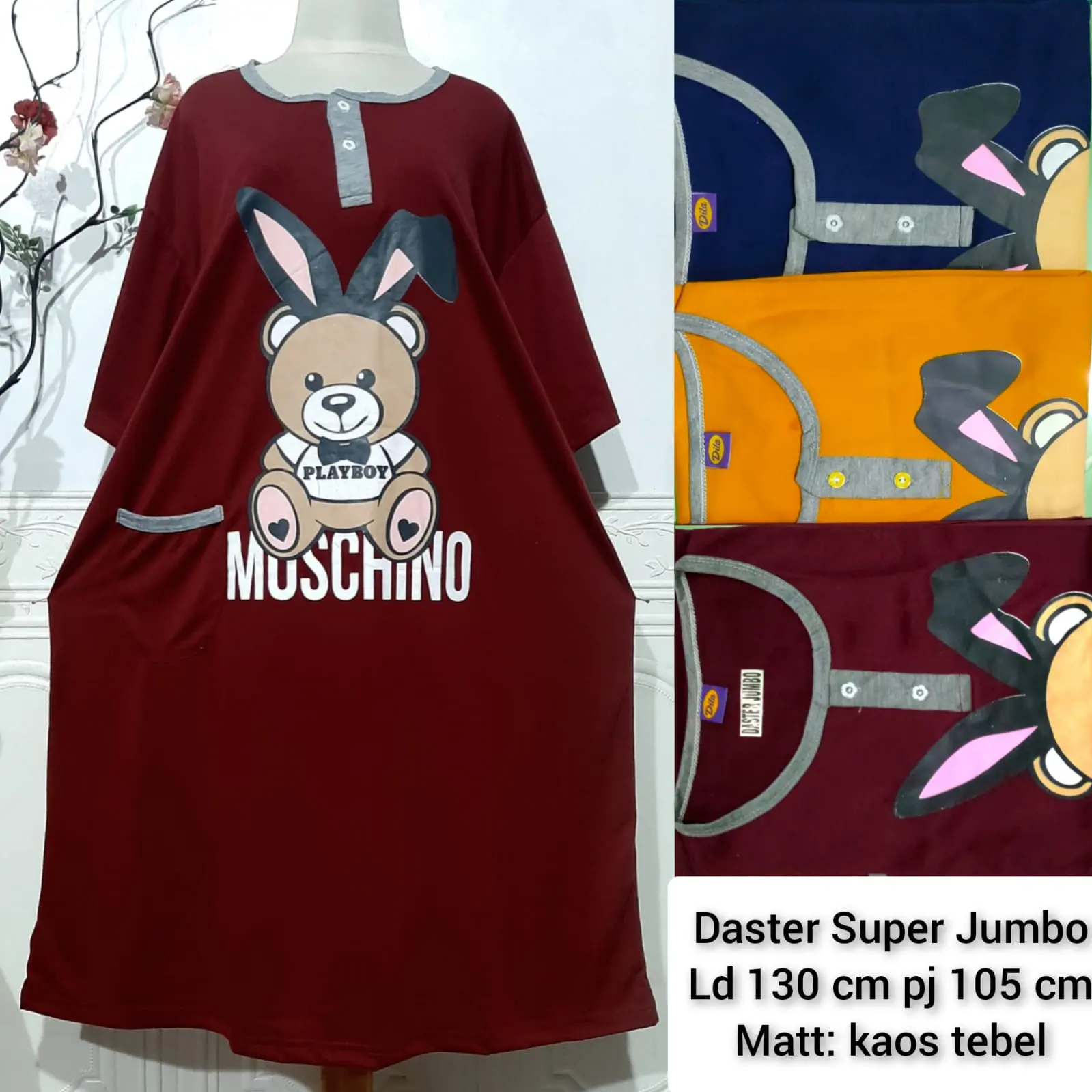 daster super duper jumbo wanita Ld 130 cm